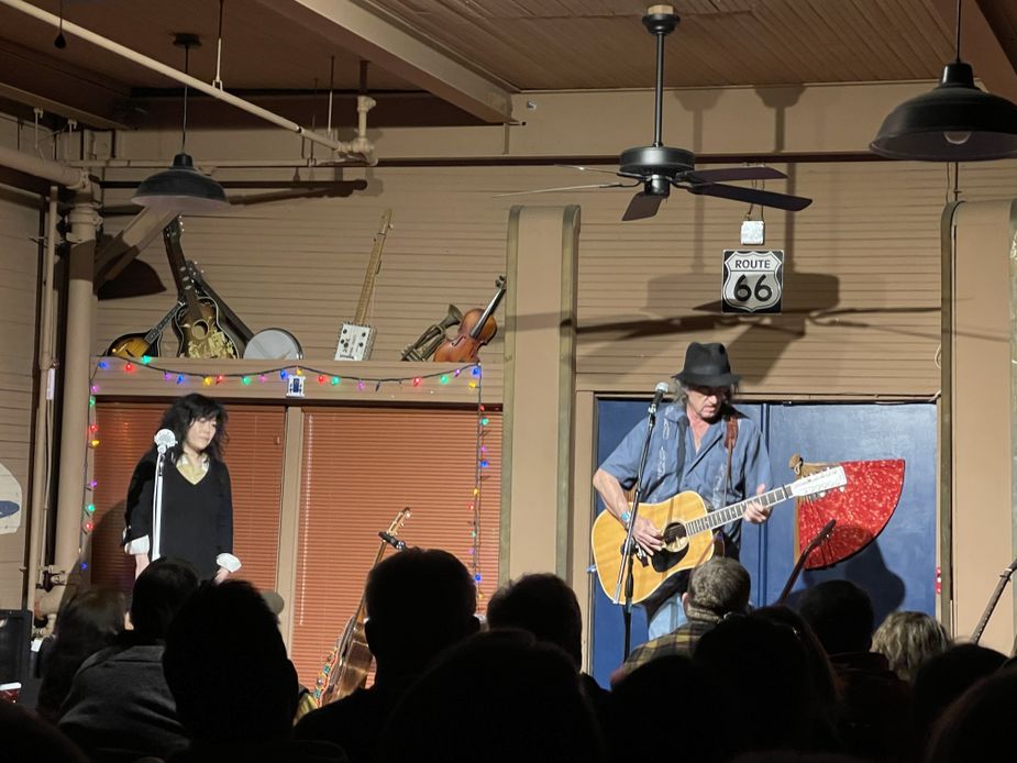 BettySoo and James McMurtry during an evening show at Oklahoma City's Blue Door.