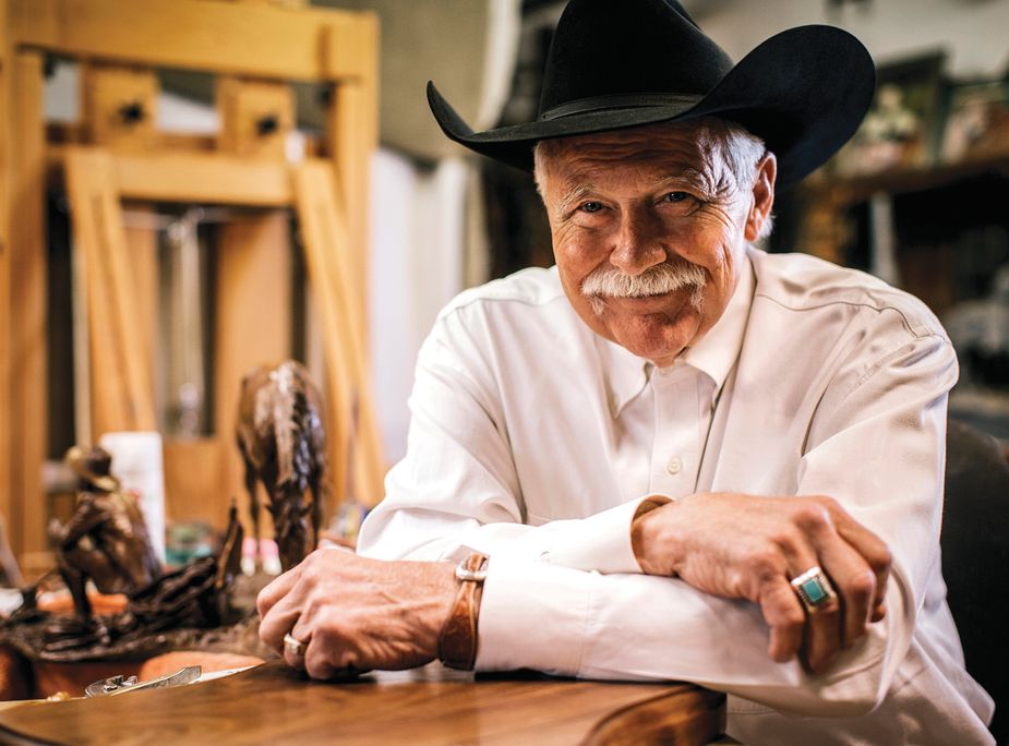 Harold Holden at his home studio near Enid. Photo by Shane Bevel
