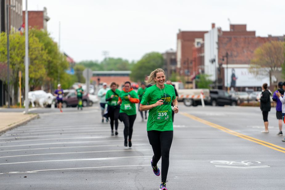Runners of all ages take on the streets of Bartlesville during the annual Shamrock the 'Ville, offering both a 5K and a one-mile fun run. Photo courtesy Shamrock the 'Ville