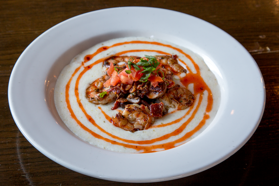  The Shrimp and Grits bowl at Abendigo's Grill & Patio in Hochatown is a thing of beauty. Photo by Lori Duckworth 