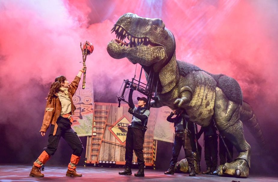 Puppets of prehistory reign supreme at Dinosaur World Live in Enid. Photo courtesy Dinosaur World Live