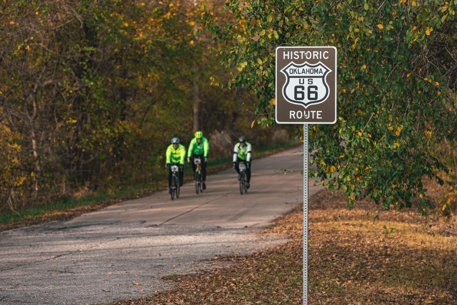 Get a whole new perspective on The Mother Road during Cycle 66 in the Edmond area. Photo Cycle 66