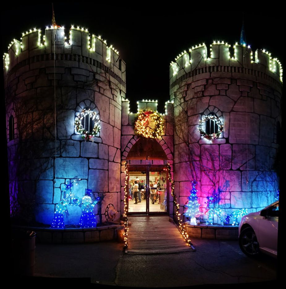 There's not better way to siege the holidays than enjoying the royal hospitality of The Castle of Muskogee's Castle Christmas. Photo courtesy The Castle of Muskogee