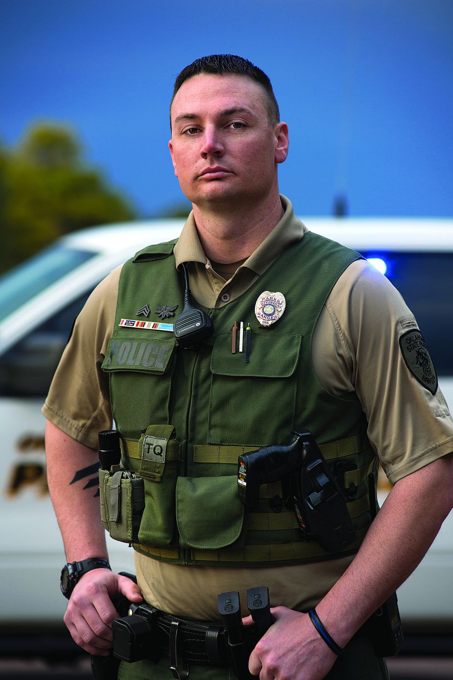 Sergeant Wade Spencer at Fort Cobb State Park.