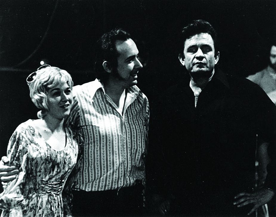 Smith with Jim Ed Brown and Johnny Cash.