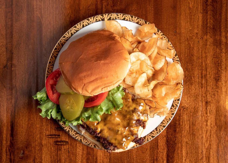 You can't beat the OMG! Burger at the taste by Chef Rodney in Marietta. Photo by Lori Duckworth / Oklahoma Tourism