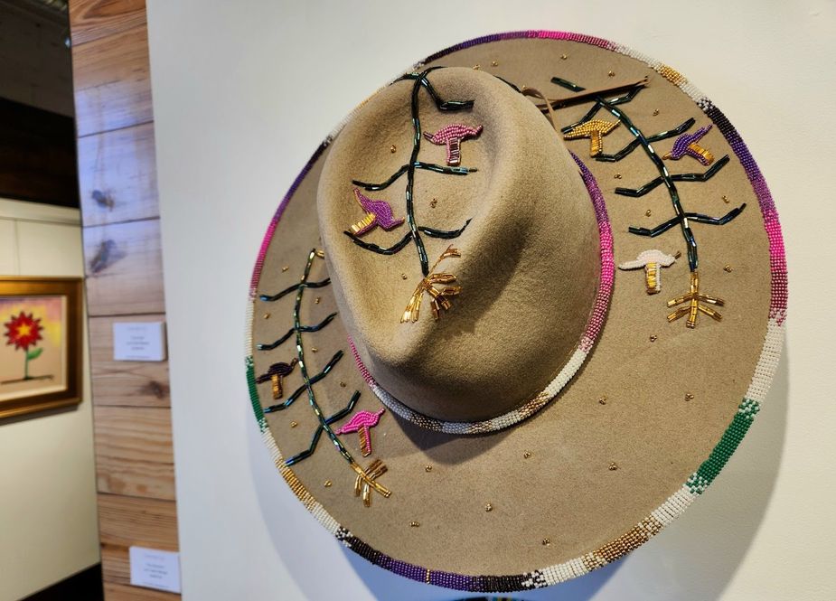 Lynn Traylor, Tree of Life, beaded hat