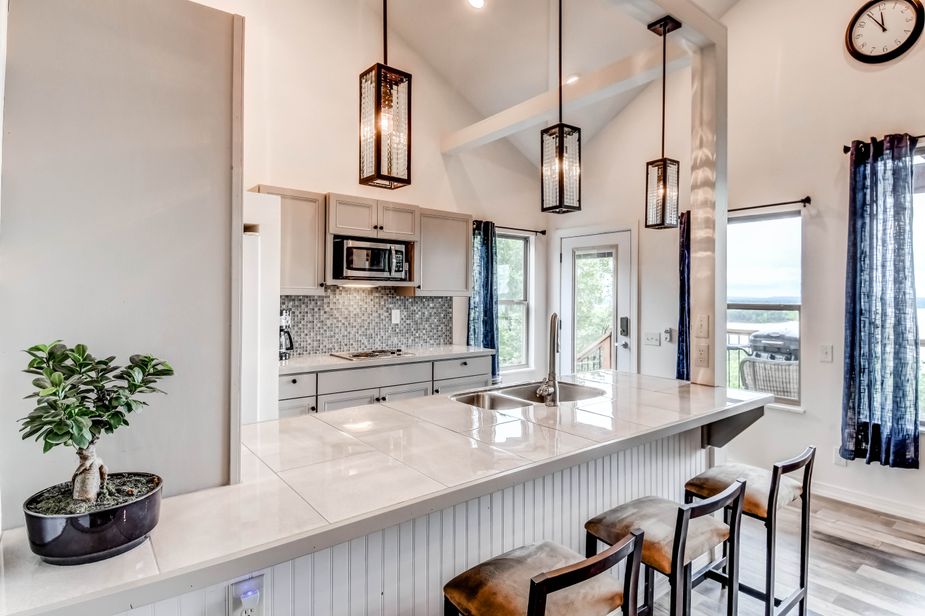 Every cabin features a beautiful kitchen that may leave visitors considering remodeling their own. Photo courtesy Calico Heights