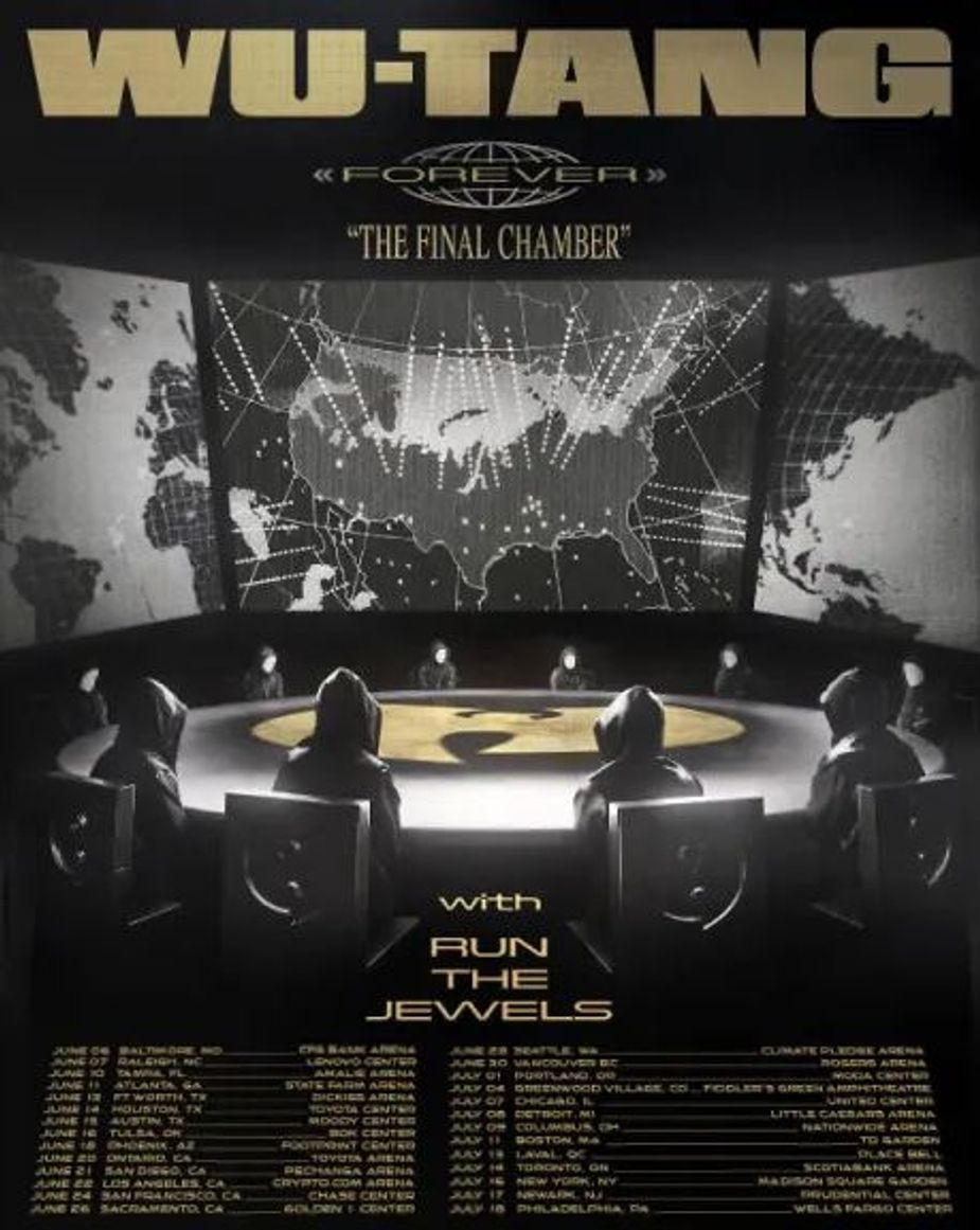 Billed as the final tour with the full Wu-Tang Clan, the legendary rap group stops at Tulsa's BOK Center June 16. 